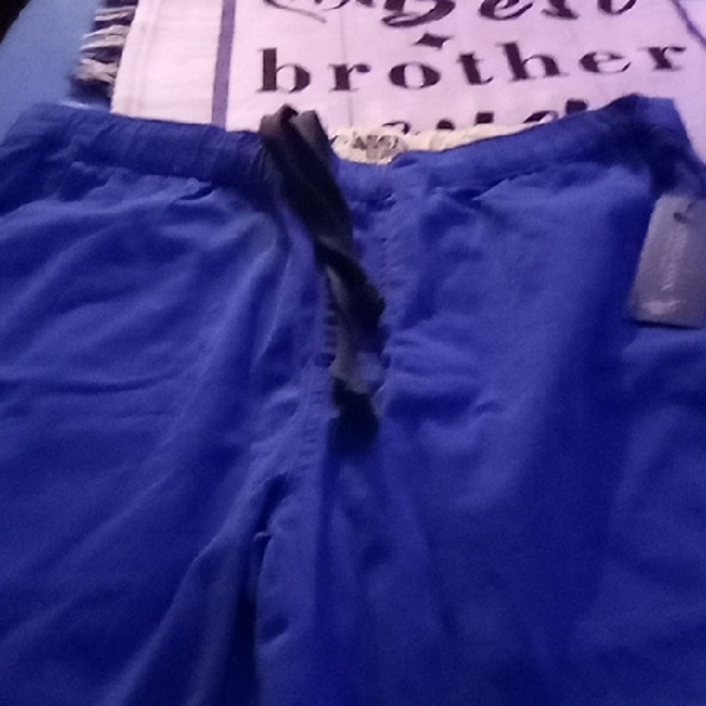 U.S. Polo Assn. Navy Blue Pants with Yellow Waistband - Picture 1 of 5